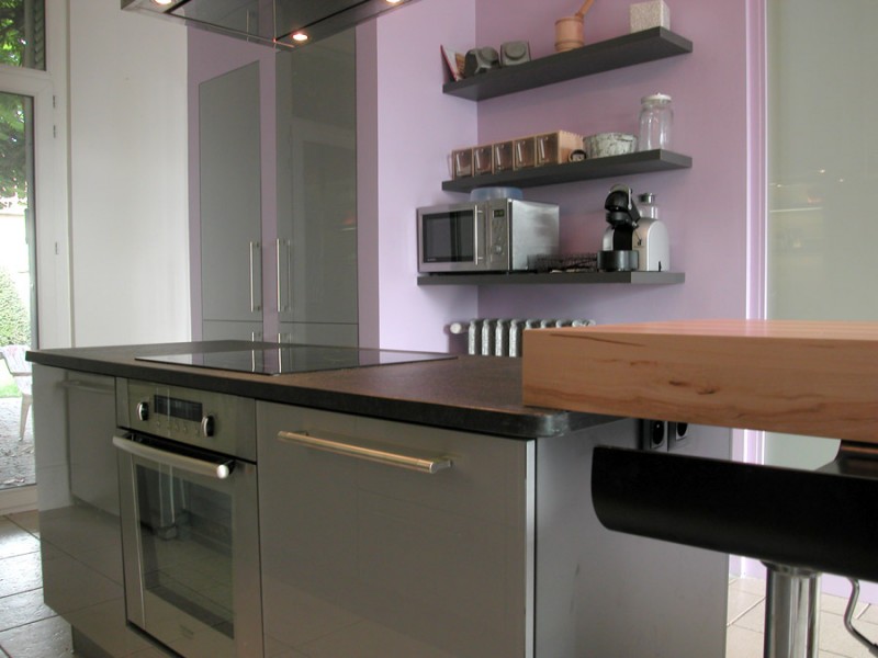 Cuisine moderne avec clôt central