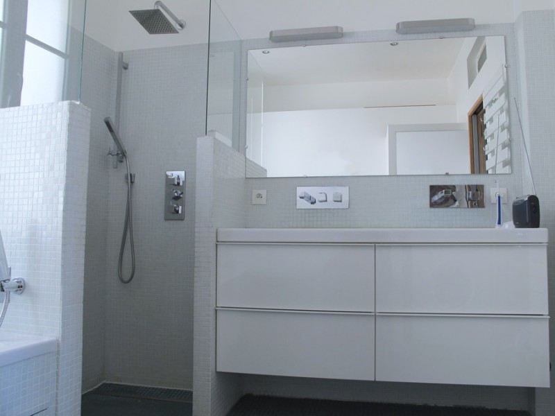 salle de bain en mosaïque