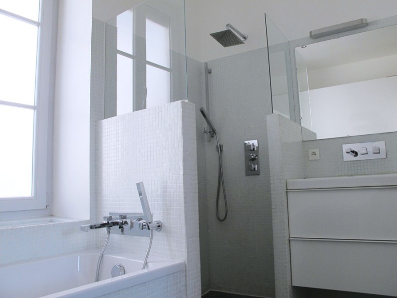 salle de bain en mosaïque