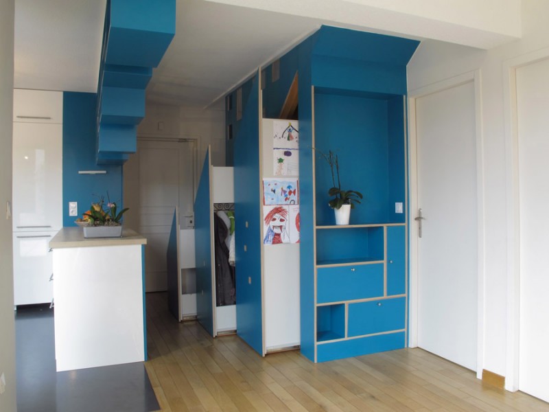 rangement sous escalier