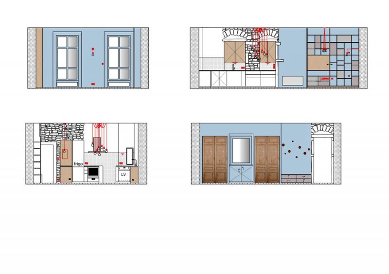 Plans en élévation du projet