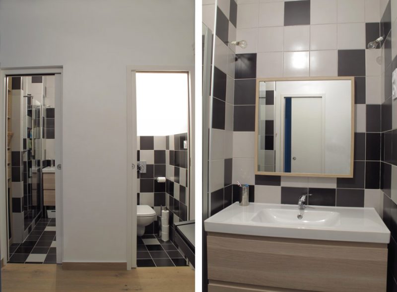 Salle de douche et WC séparé
