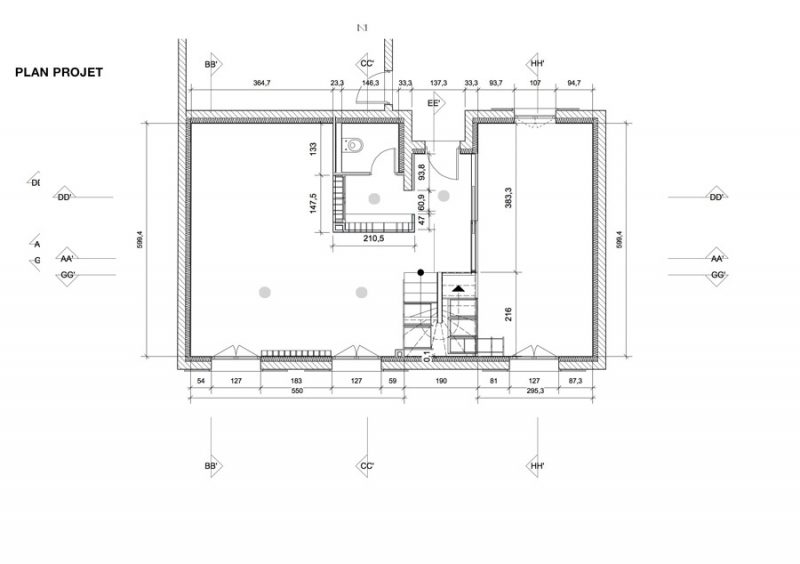 Plan du projet d'aménagement par Adelila, architecture d'intérieur