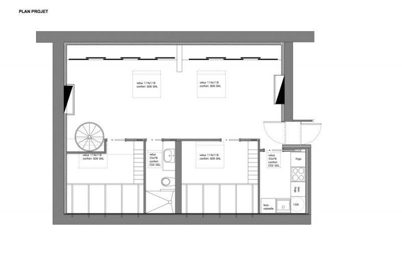 plan de combles aménagés