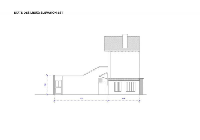 Projet d'extension de maison, plan