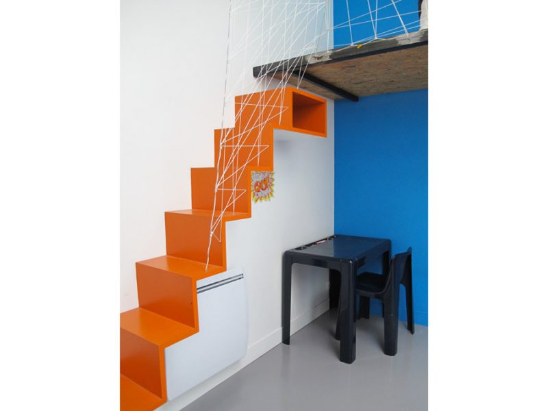 escalier suspendu