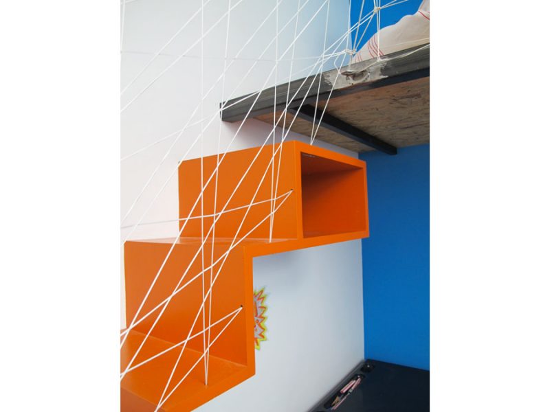 escalier suspendu mezzanine