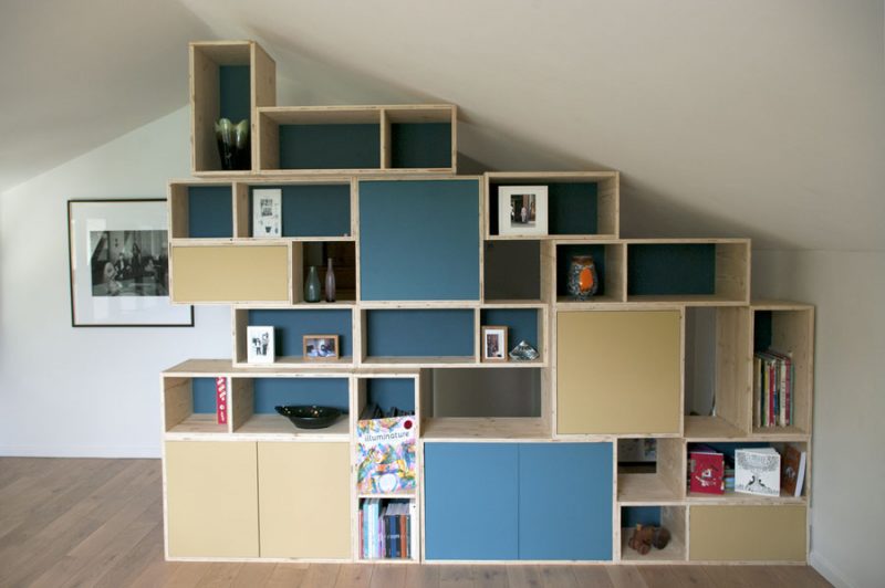 mur bibliothèque